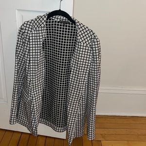 Black and white checkered jacket/blazer.